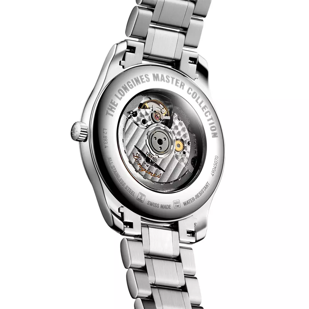 Master Collection 42 - L2.893.4.59.6 Roman Automatic Steel Black