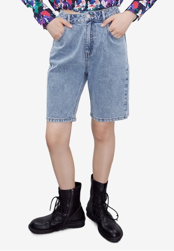 Buy Urban Revivo Longline Denim Shorts 2021 Online Zalora Singapore