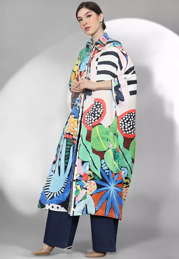 Kanzi Collared Kaftan