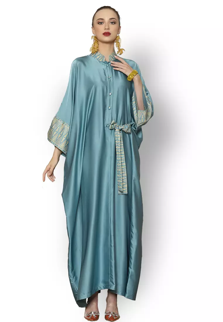 Kanzi Exclusive Long Sleeve Songket Kaftan
