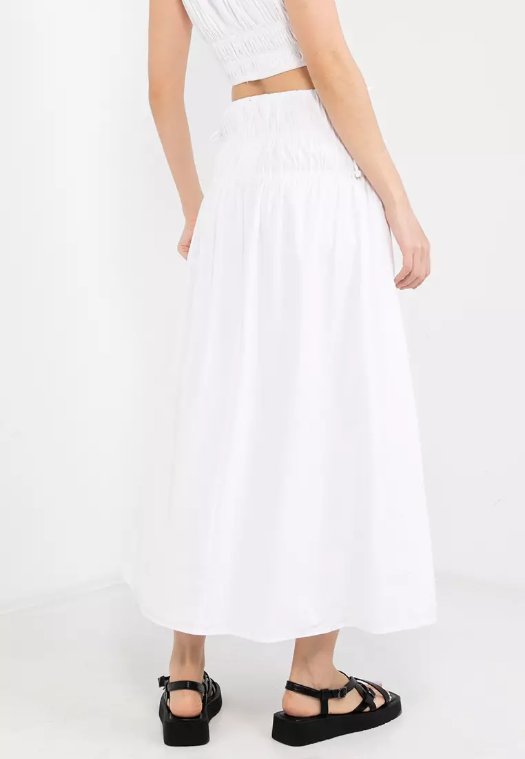 Daisy Shirred Maxi Skirt