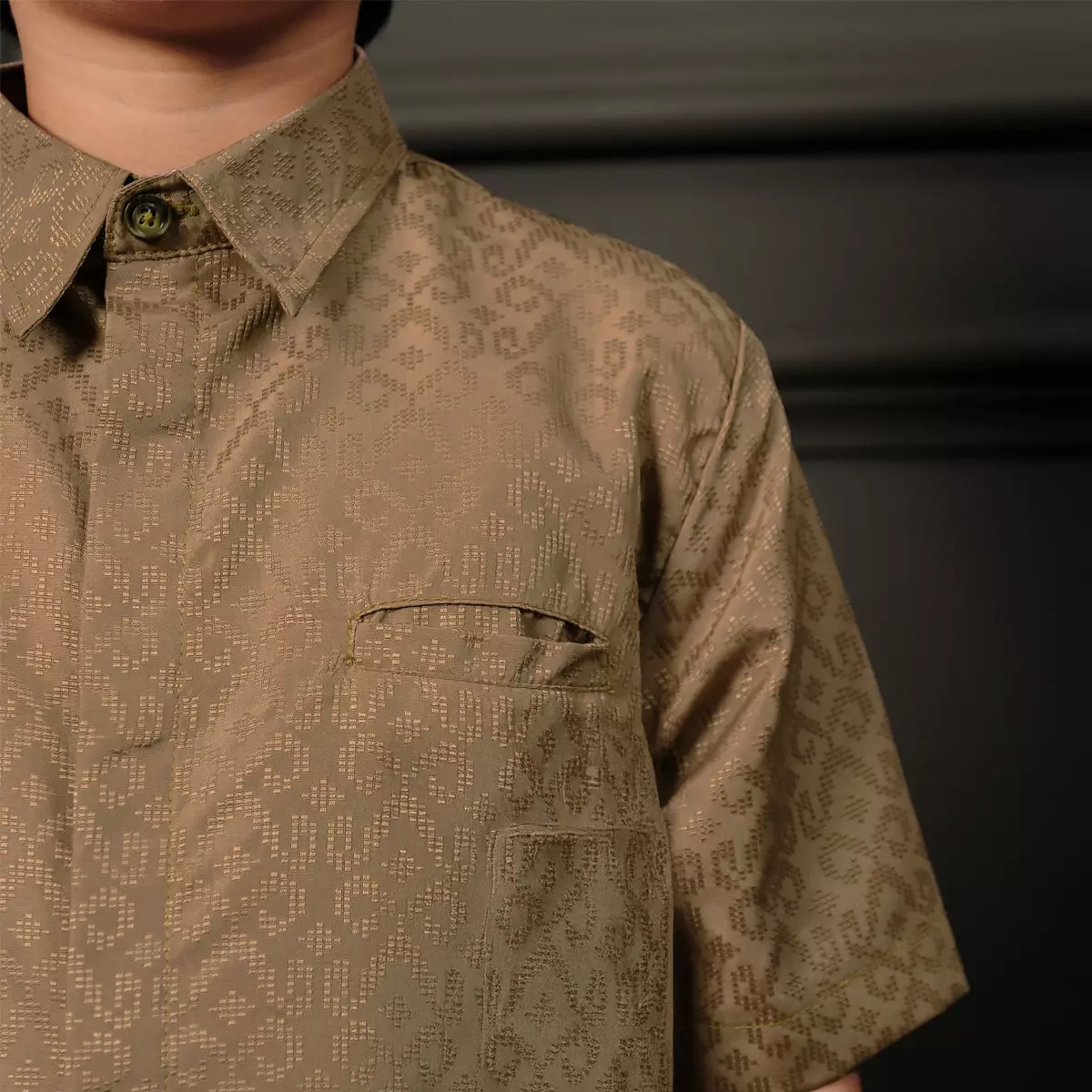 ZM Zaskia Mecca - Kaden Tan Kemeja Anak Koko Pria Anak - Teman Serumpun - Edisi Kamboja