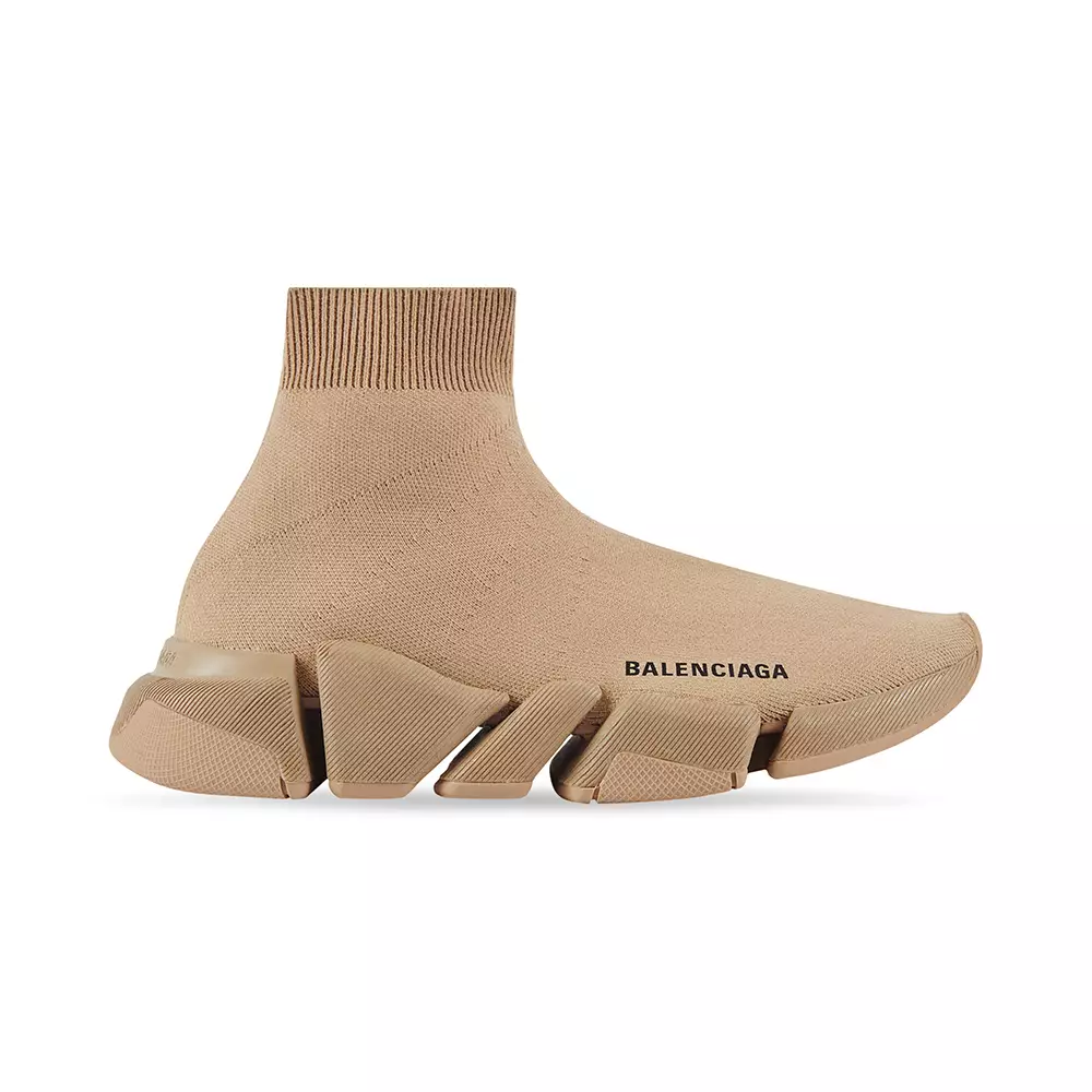 Jual BALENCIAGA Balenciaga Speed 2.0 Recycled Knit Sneaker Beige Women ...