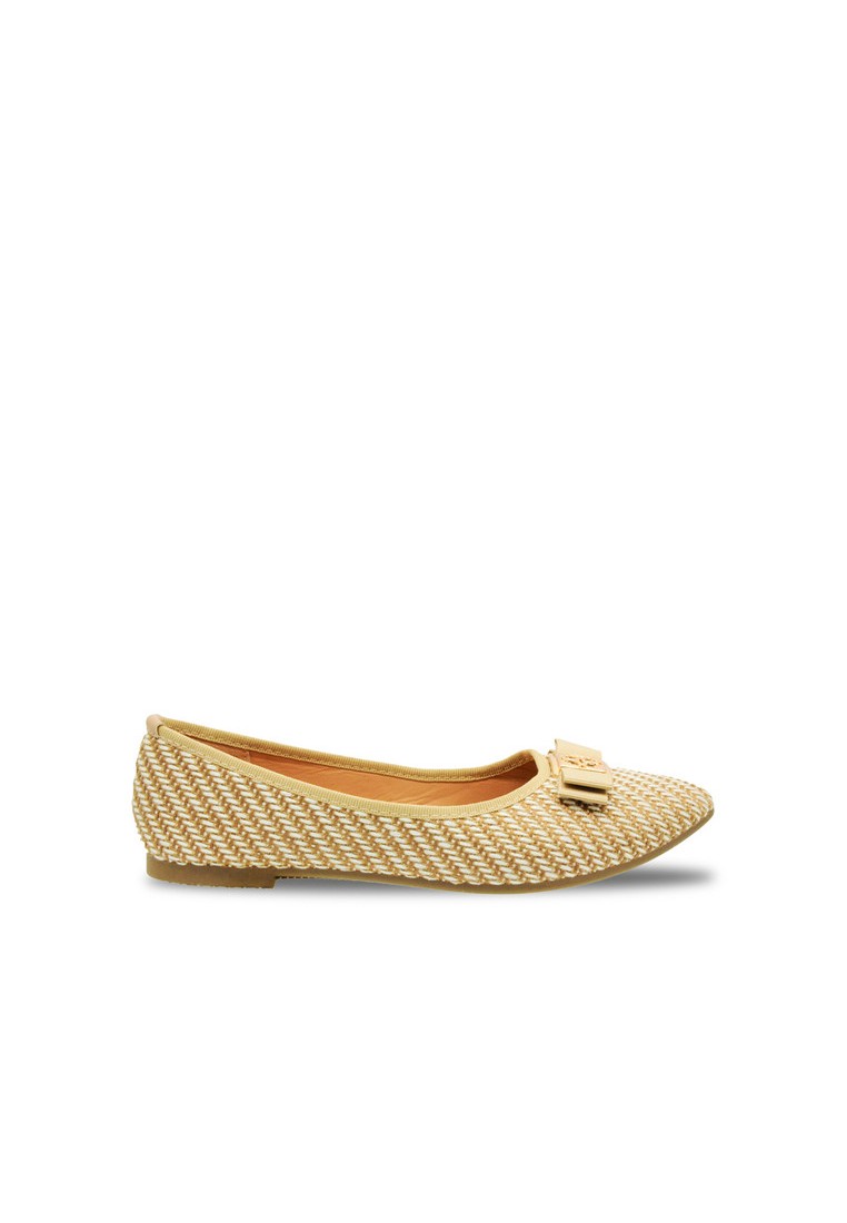 Noveni Slip On Buckle Details Casual Flats