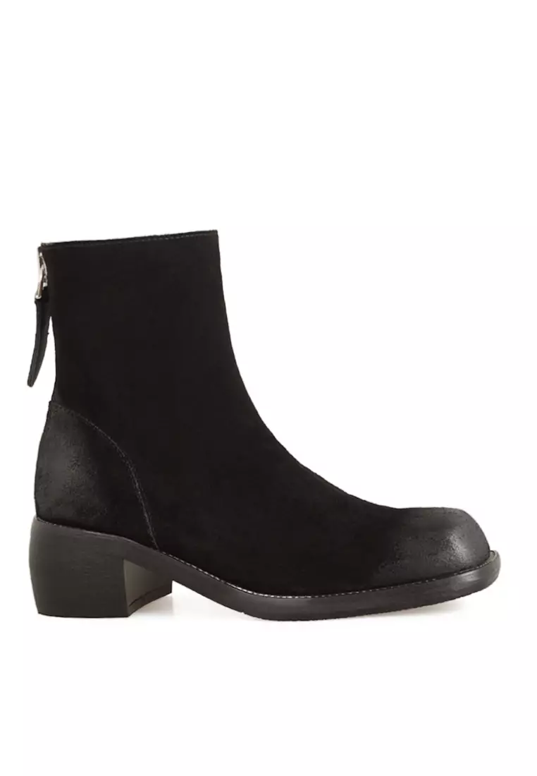 Discount on Twenty Eight Shoes  shoes - SKU: VANSA Fashion Cow Suede Round Toe Ankle Boots VSW-B0828891F