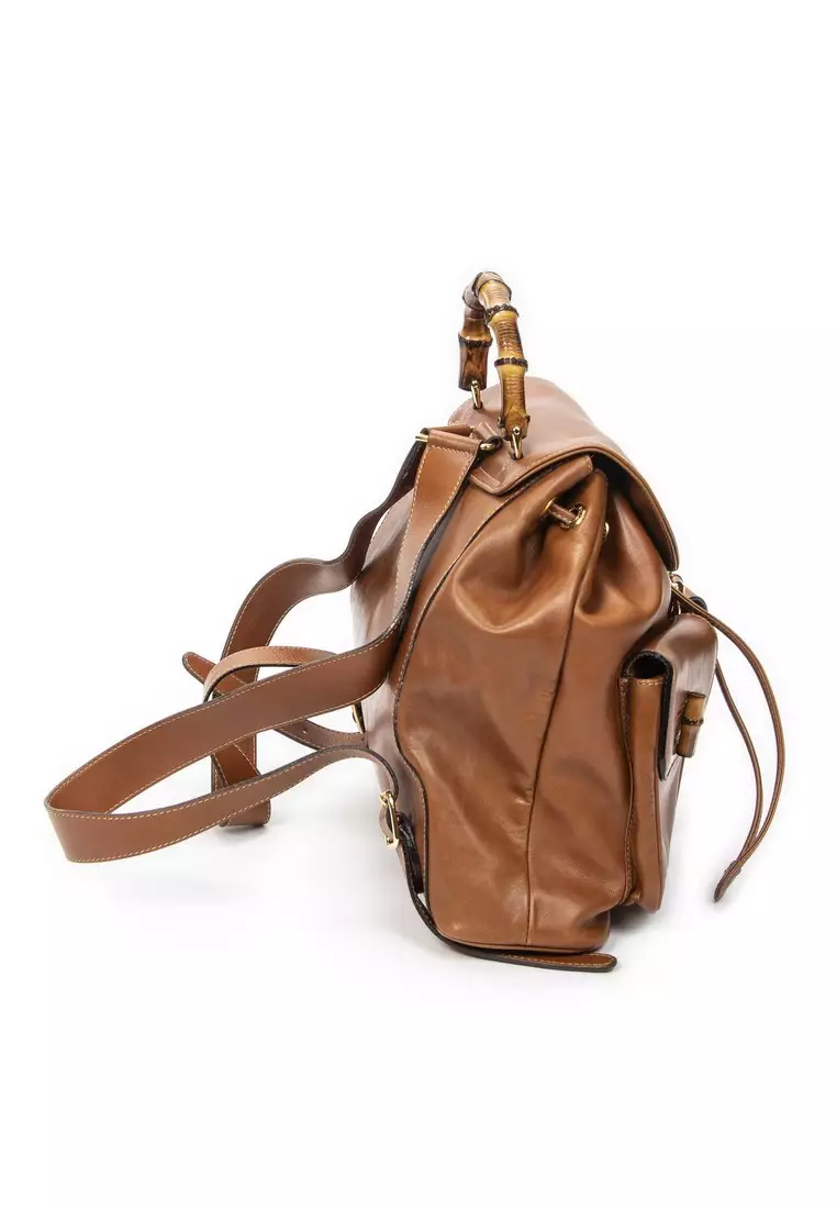 Pre-Loved Large Bamboo Backpack