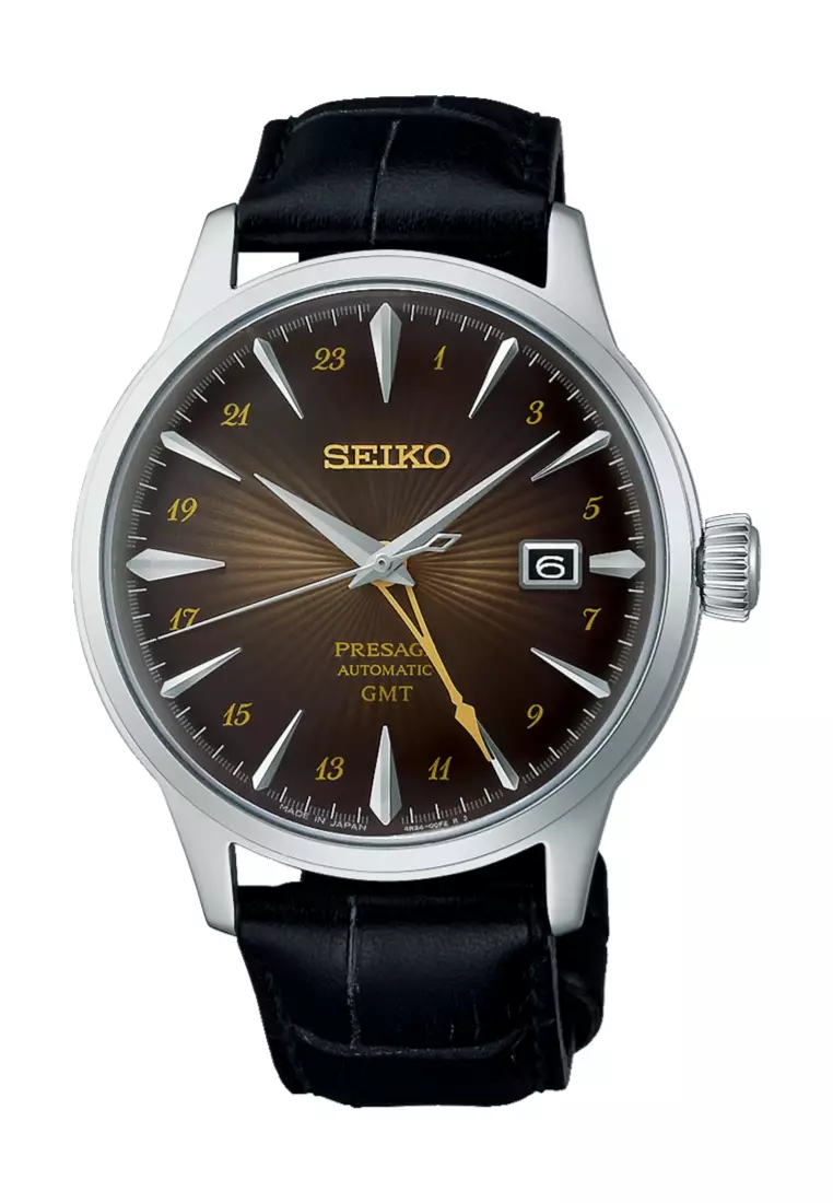 Buy Seiko Seiko Presage 'Rusty Nail' Cocktail Time GMT Graduated