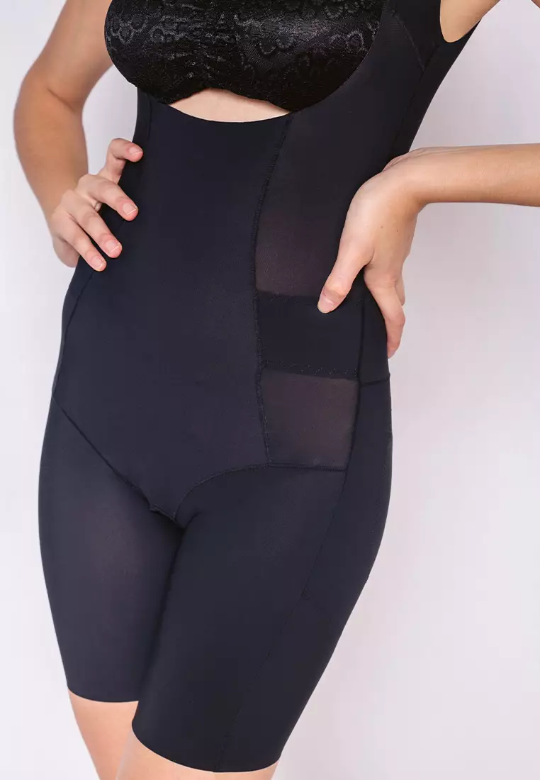 Full Body Shaper Body Suit Half Sleeves With Energy Stones