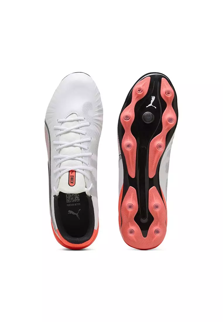 Unisex KING MATCH FG/AG Football Boots (White)