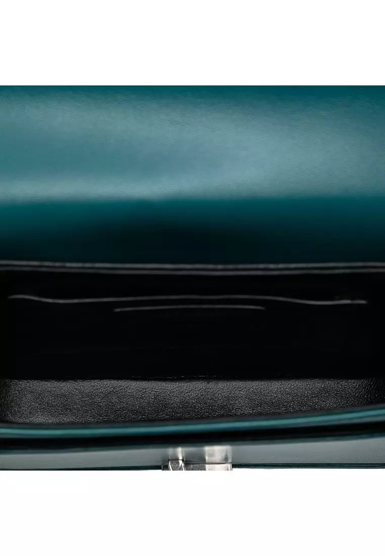 Pre-Loved Saint Laurent Small Calfskin Solferino Satchel In Box