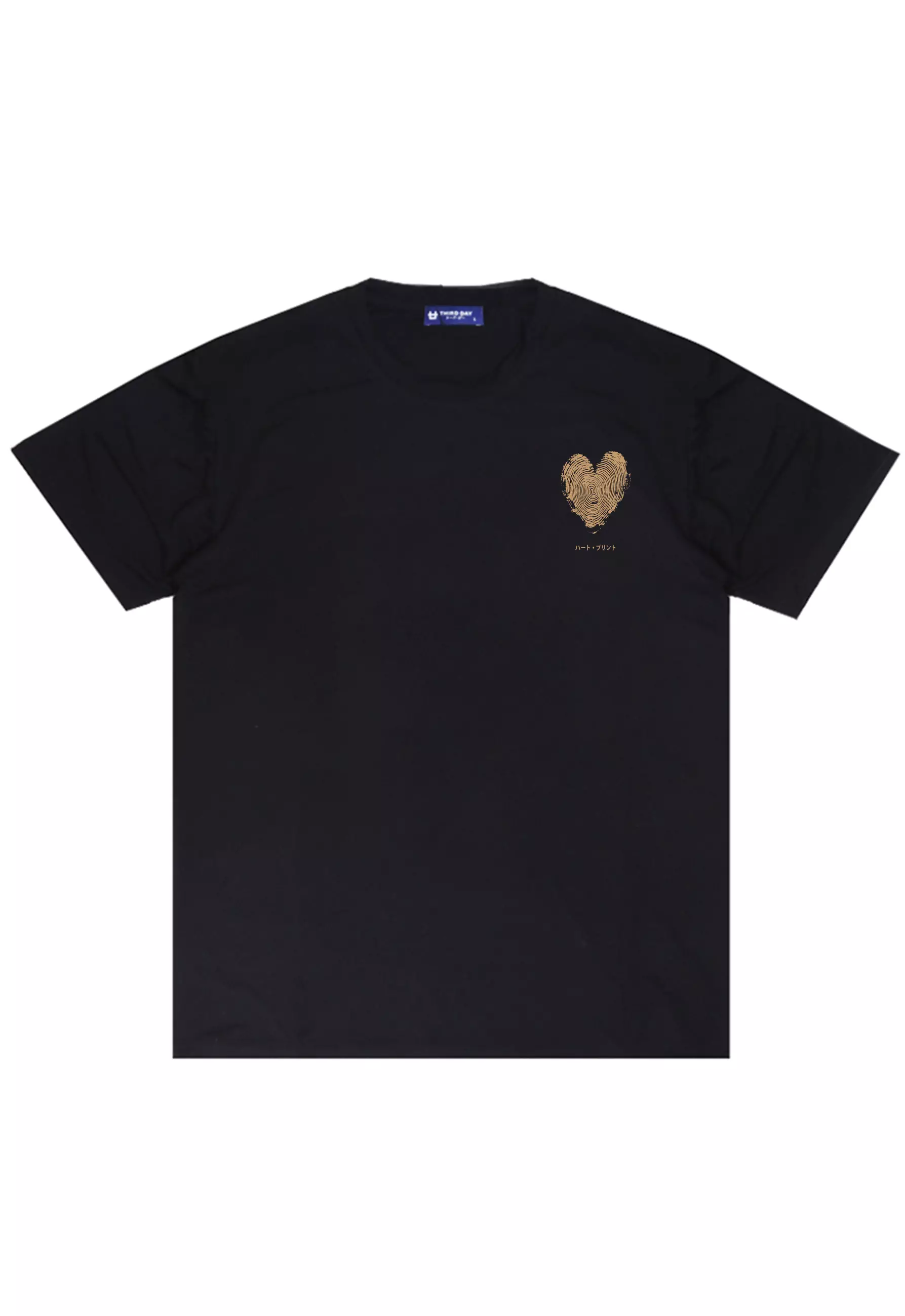 MTU31 kaos couple pasangan keren pria instacool lengan pendek "heart scribble" hitam