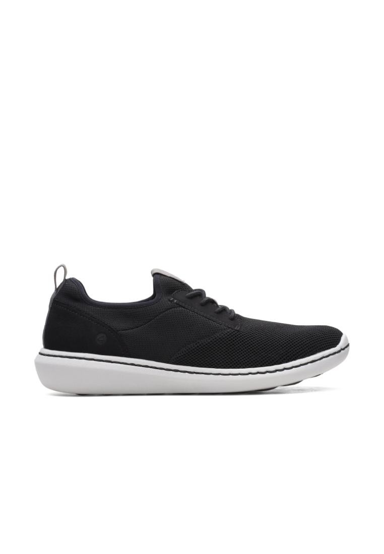 Clarks Step Urban Low Black Textile Mens Casual