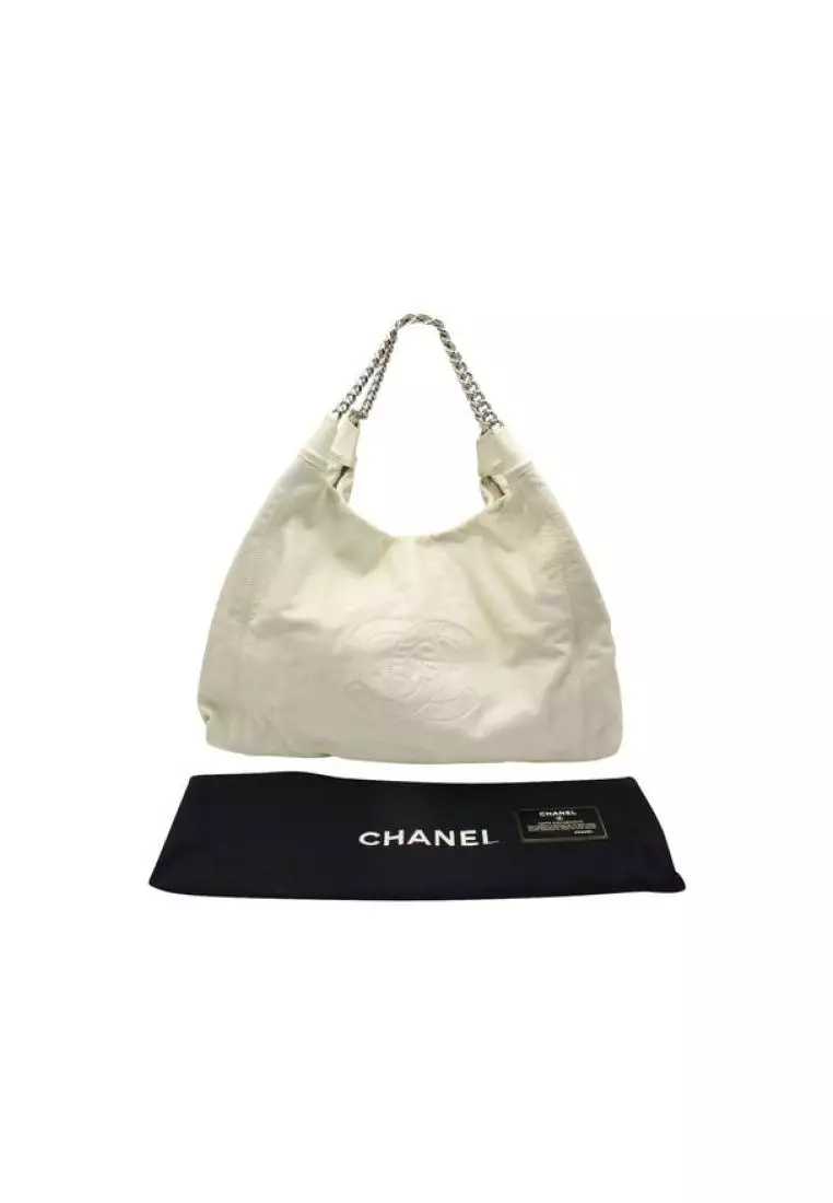 Buy Chanel Pre-Loved CHANEL Vintage Ivory Leather CC Tote 2008-2009  Online