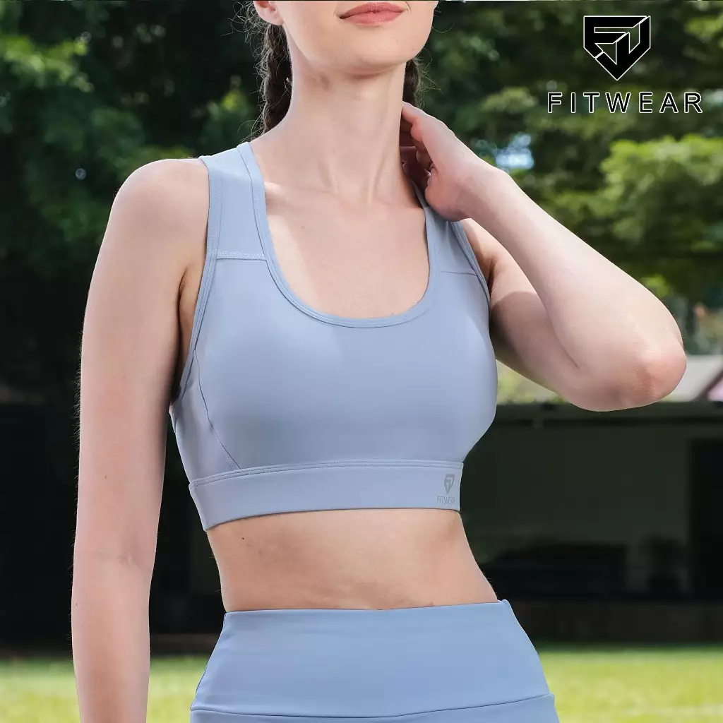 Fitwear SportBra Olahraga Wanita REYNA RACEBACK CUT-OUT - BABY BLUE