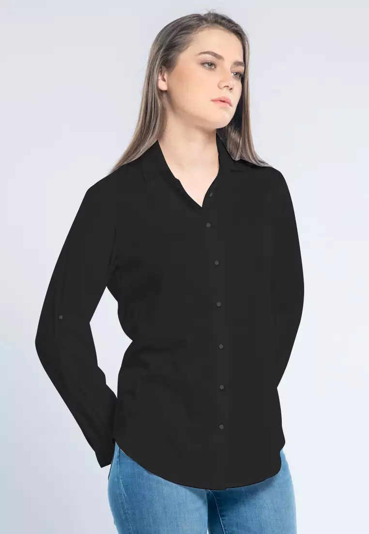 C2 Izzora Black Casual Shirt