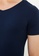 LC WAIKIKI blue V-Neck Short Sleeve Men's Undershirt 31663US392E661GS_4