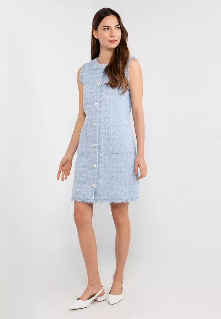 Kate spade flutter hot sale sleeve tweed dress