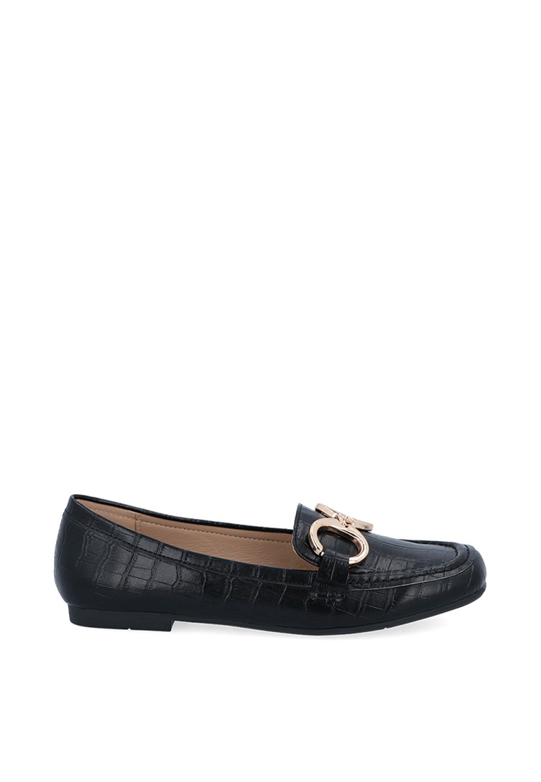 Black C Chain Loafer