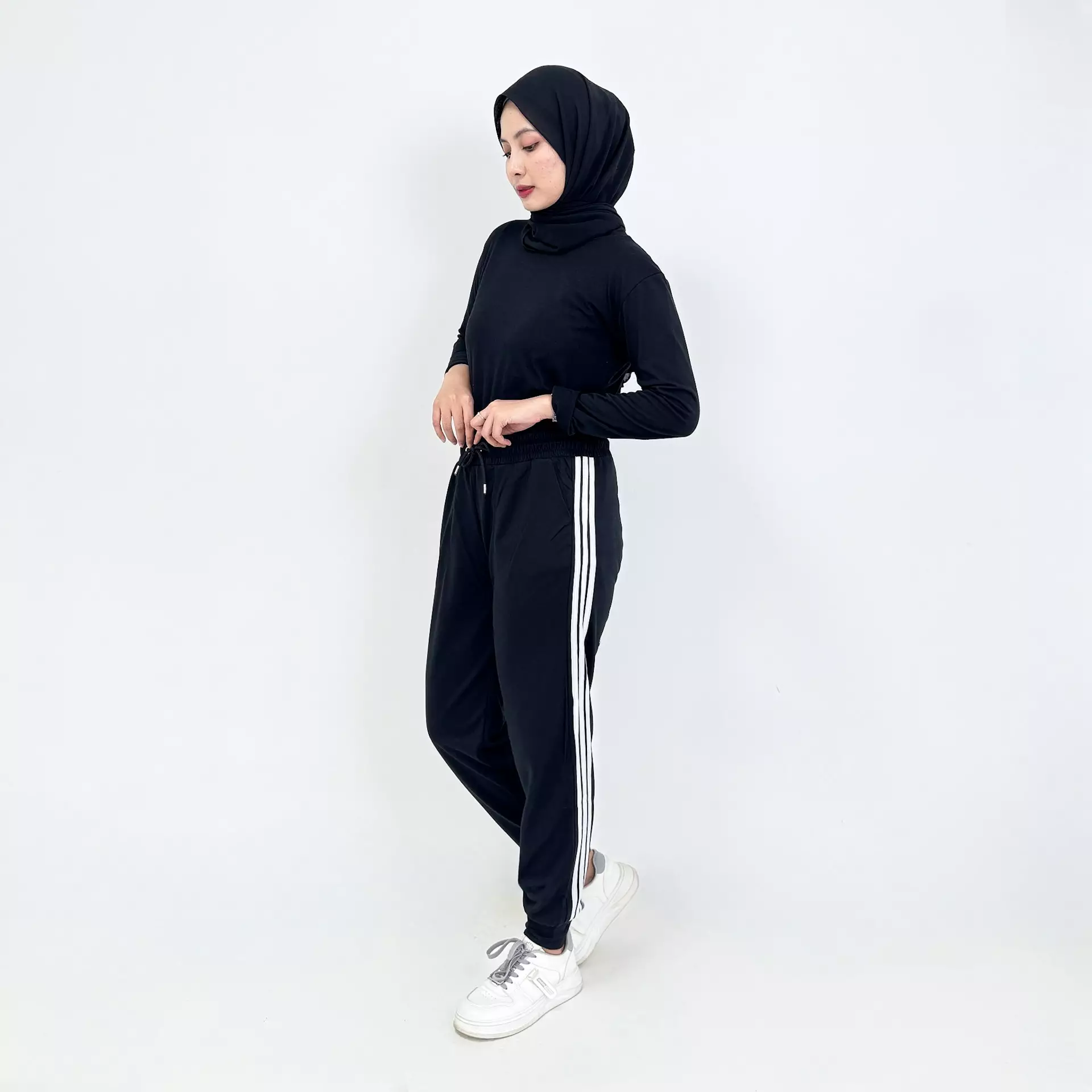 Aliyah Pants HITAM Celana Panjang Jogger Wanita SIZE M-XXL