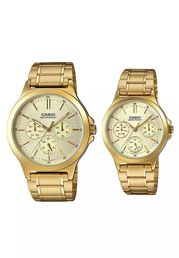 Analog Couple Watches COUPLE-V300G-9A