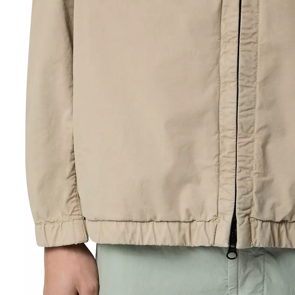 4100077 Stretch Organic Cotton Twill Hooded Jacket with Anti-Drop Desert