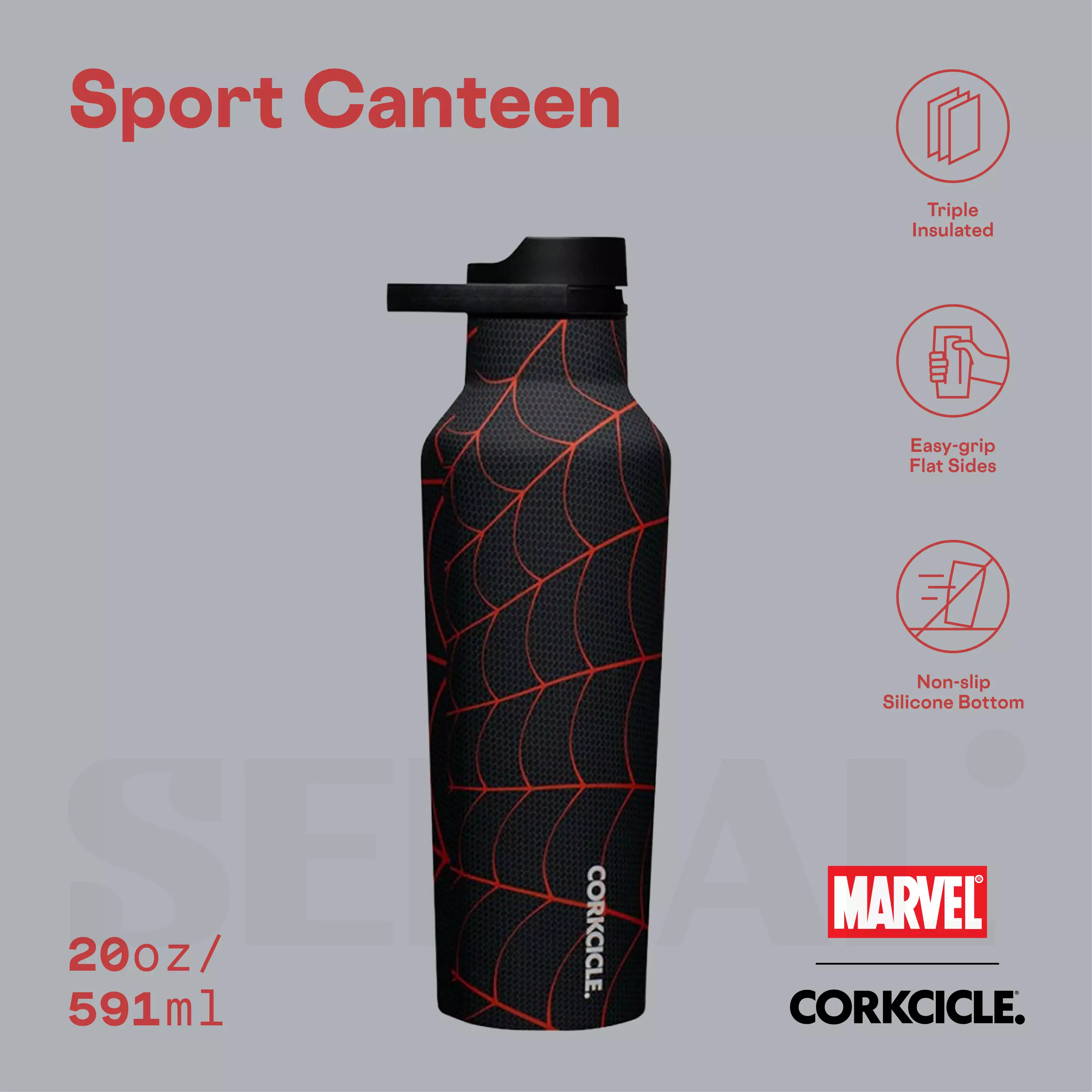 CORKCICLE® Sport Canteen 20oz - Marvel Miles Morales