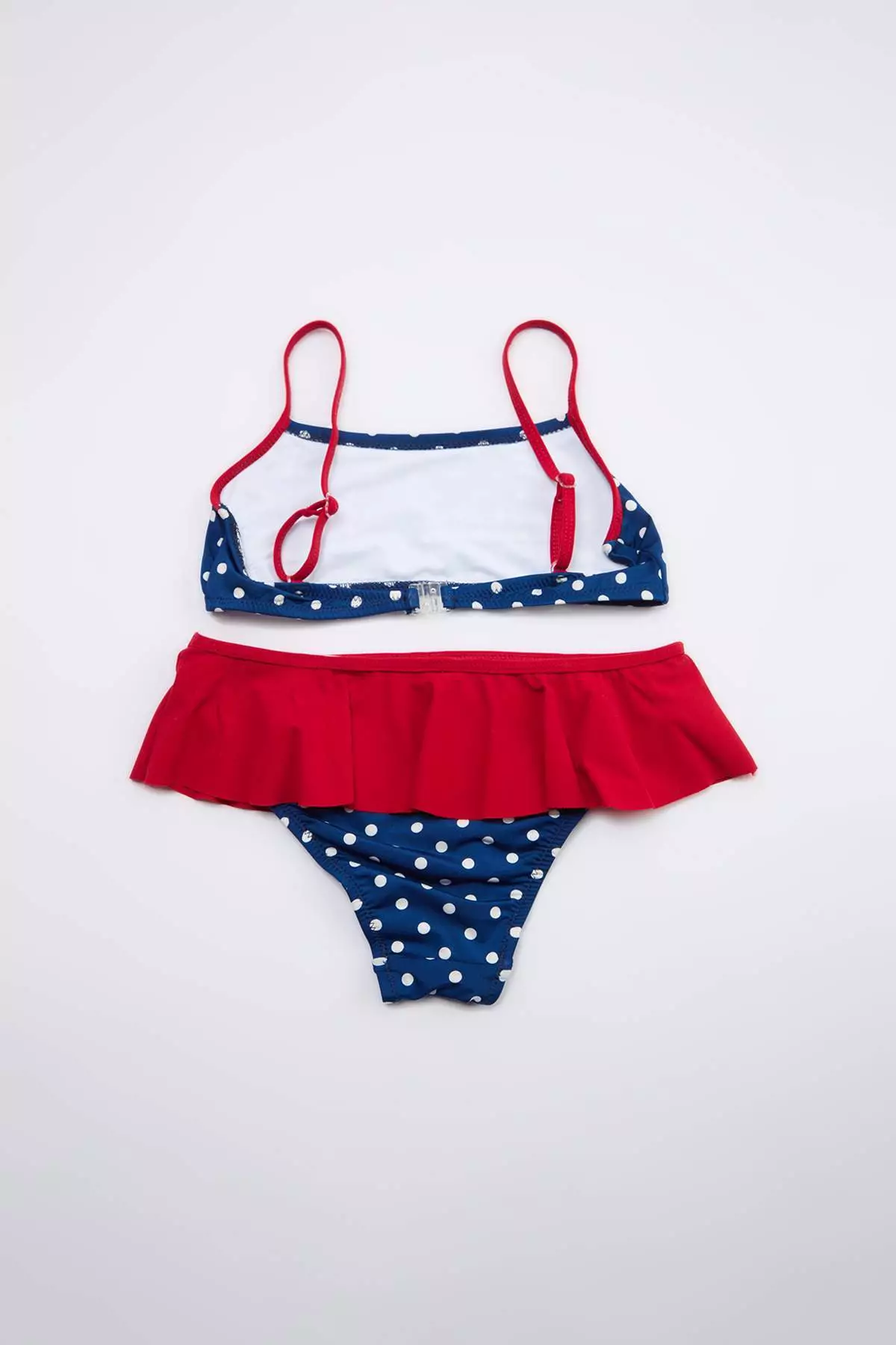 Navy Blue Strappy Girls' Bikini Set Tkdss26Bt00001