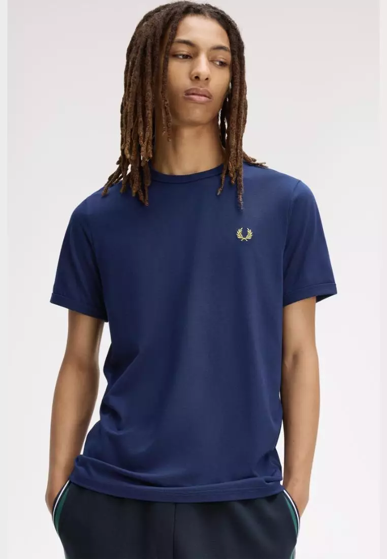 Fred Perry M3519 Ringer T-Shirt (French Navy)