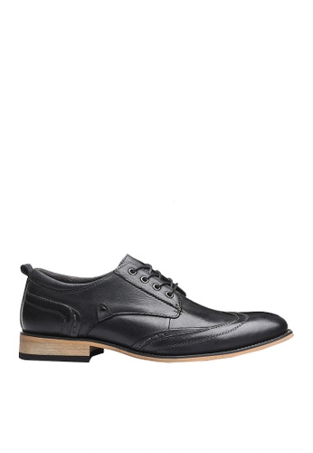 Twenty Eight Shoes black VANSA Leather Stitching Oxford Shoes VSM-F8803 31074SH584E972GS_1