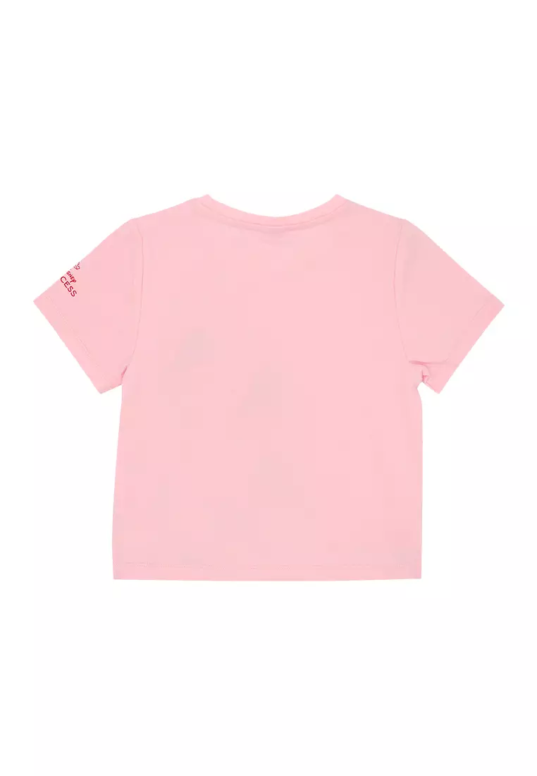 Girls Licensed Graphic Long Back T-Shirt "Snow White Portrait"