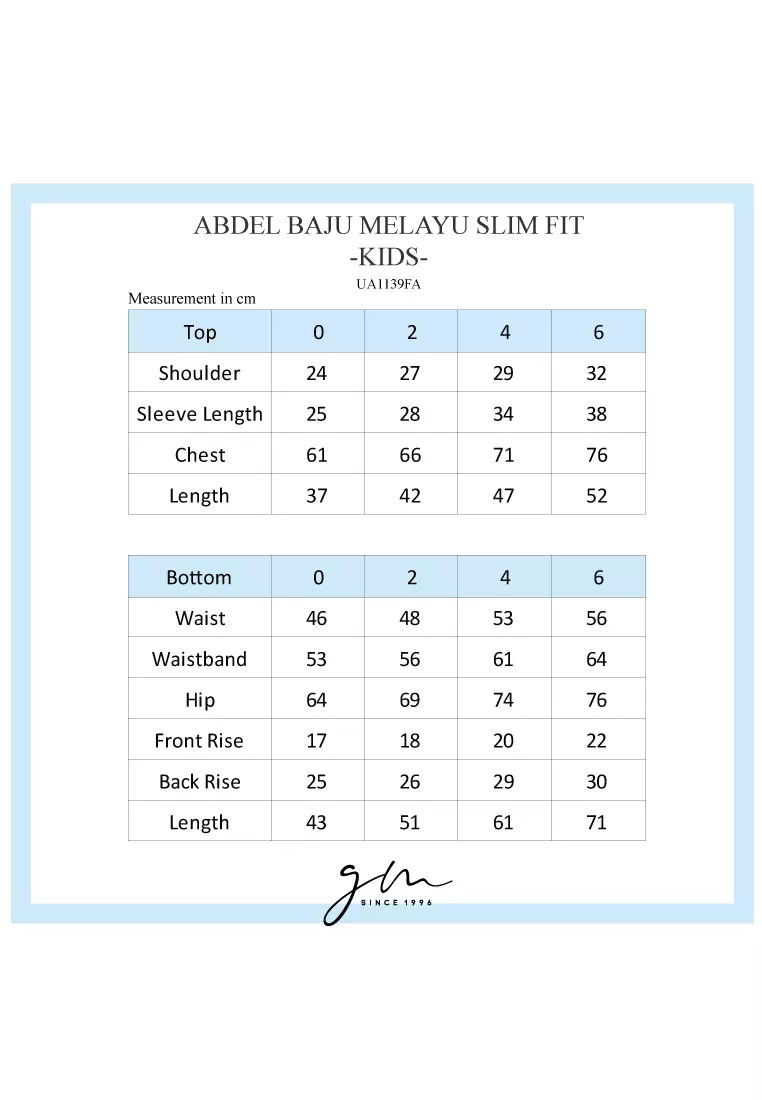Gene Martino - Abdel Baju Melayu Slim Fit Sedondon – Kids 1139
