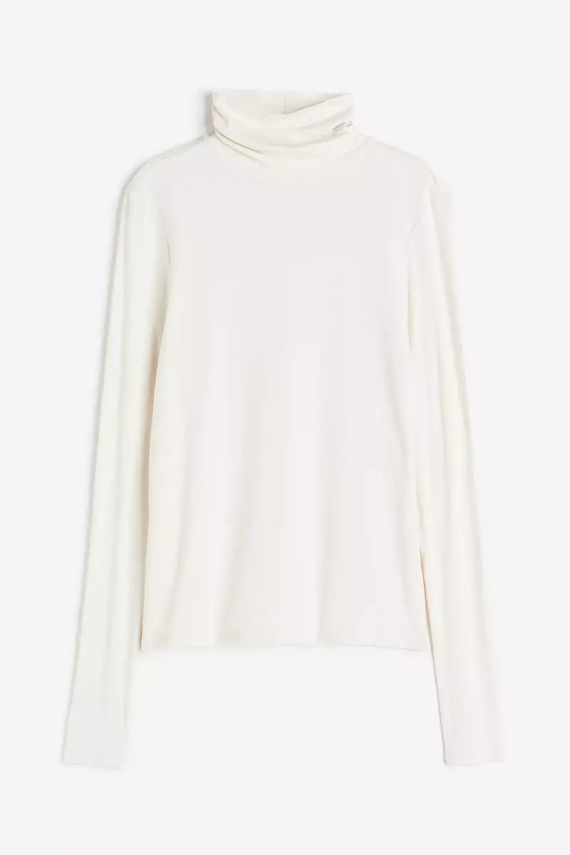 White polo store neck top womens