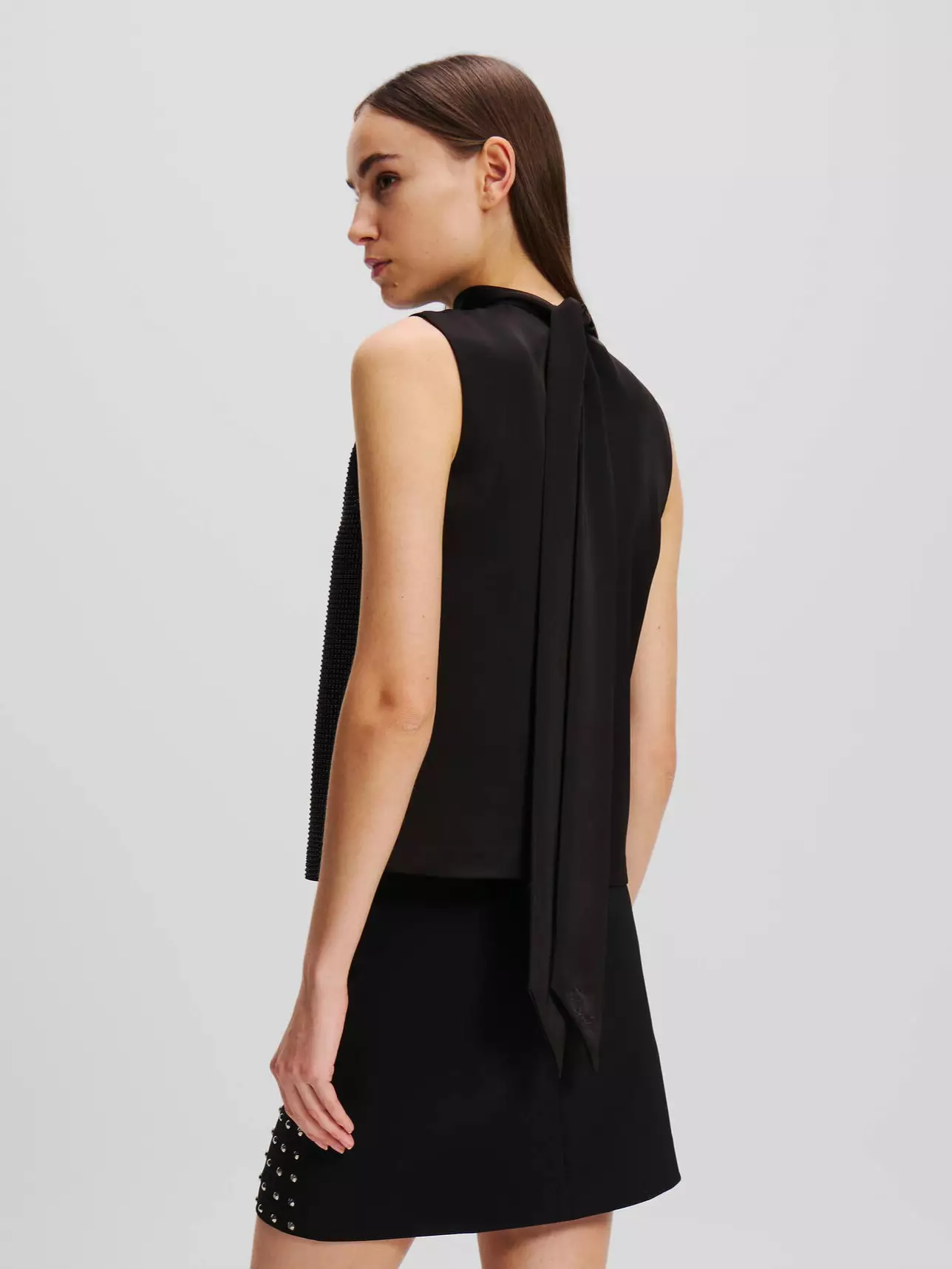 Rhinestone Shift Top