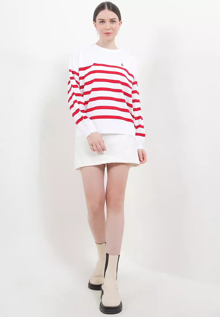 Rua Overiszed Stripe Sweater