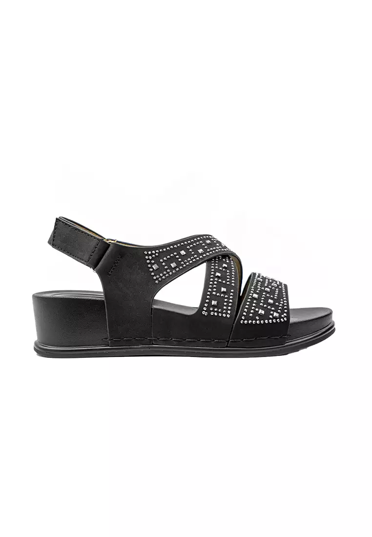 Discount on Mario D' boro Runway  shoes - SKU: Women's Flat Sandals LY 28315 Black C70