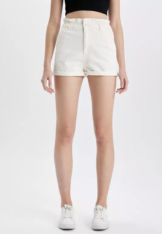 Cotton Denim Shorts