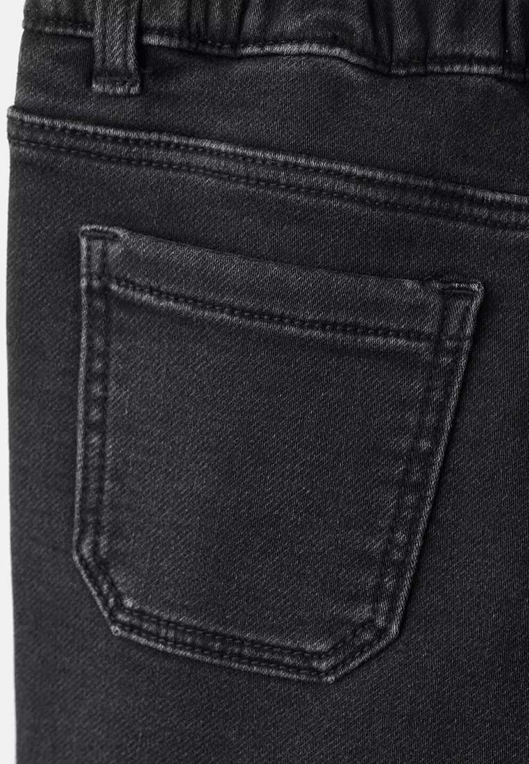 Slim Fit Drawstring Jeans