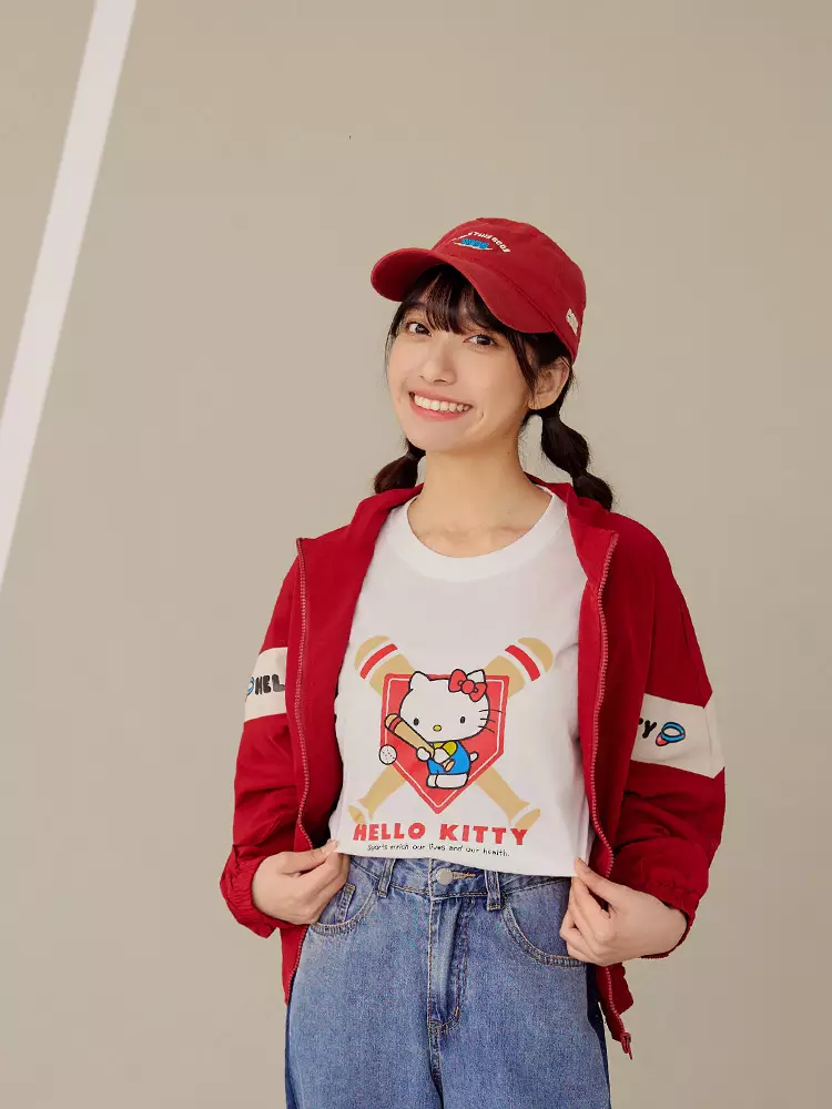 KITTY 運動會．純棉棒球印花短TEE《IK0030》