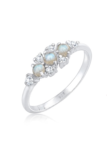 Shop Elli Germany Vintage Zirconia Stone Labradorite Ring Online On Zalora Philippines