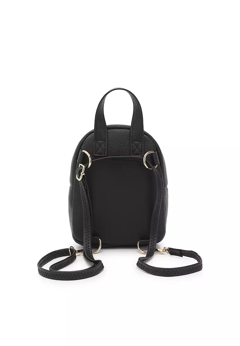 Women's 2-Way Backpack / Crossbody Bag / Sling Bag - Black