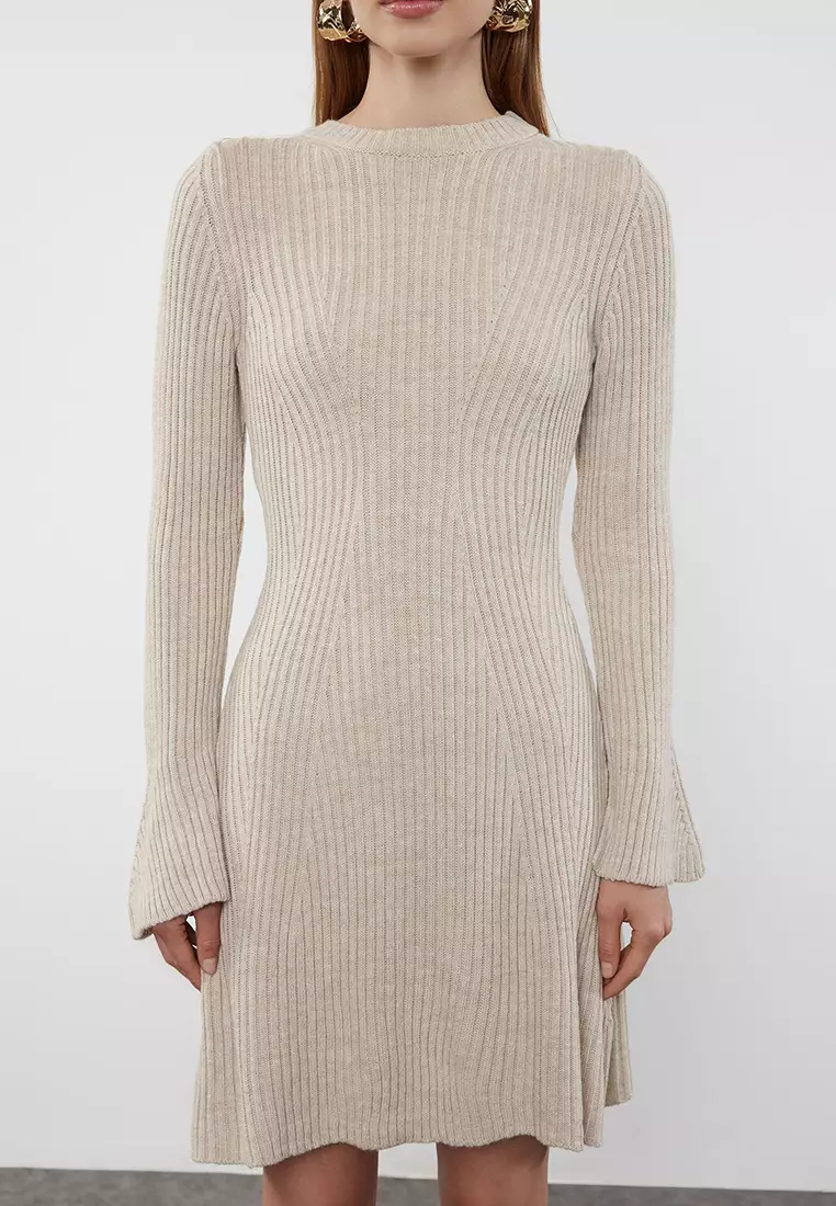 Stone Mini Knitwear A-Line Form Dress Twoaw25El00030