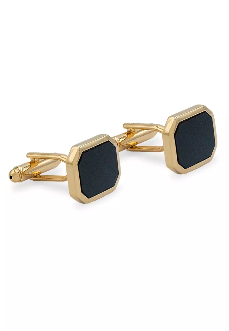 Acarigua Rectangle Gold Cufflink