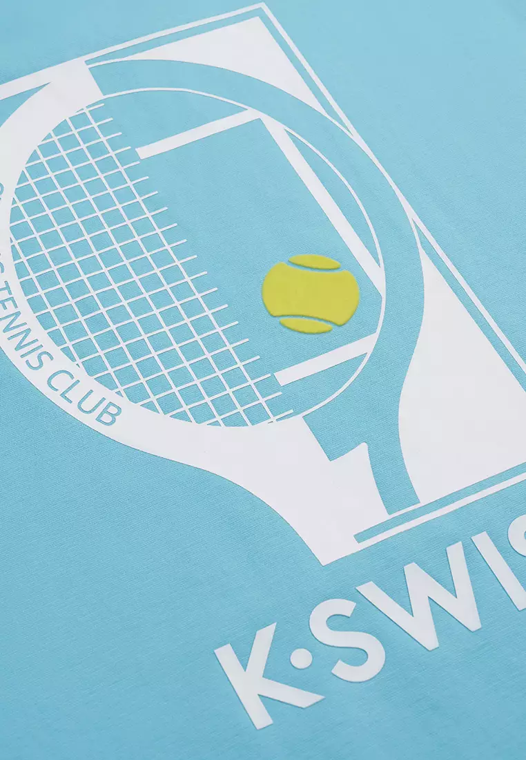 男女同款 K-SWISS LOGO 網球主題寬鬆T裇