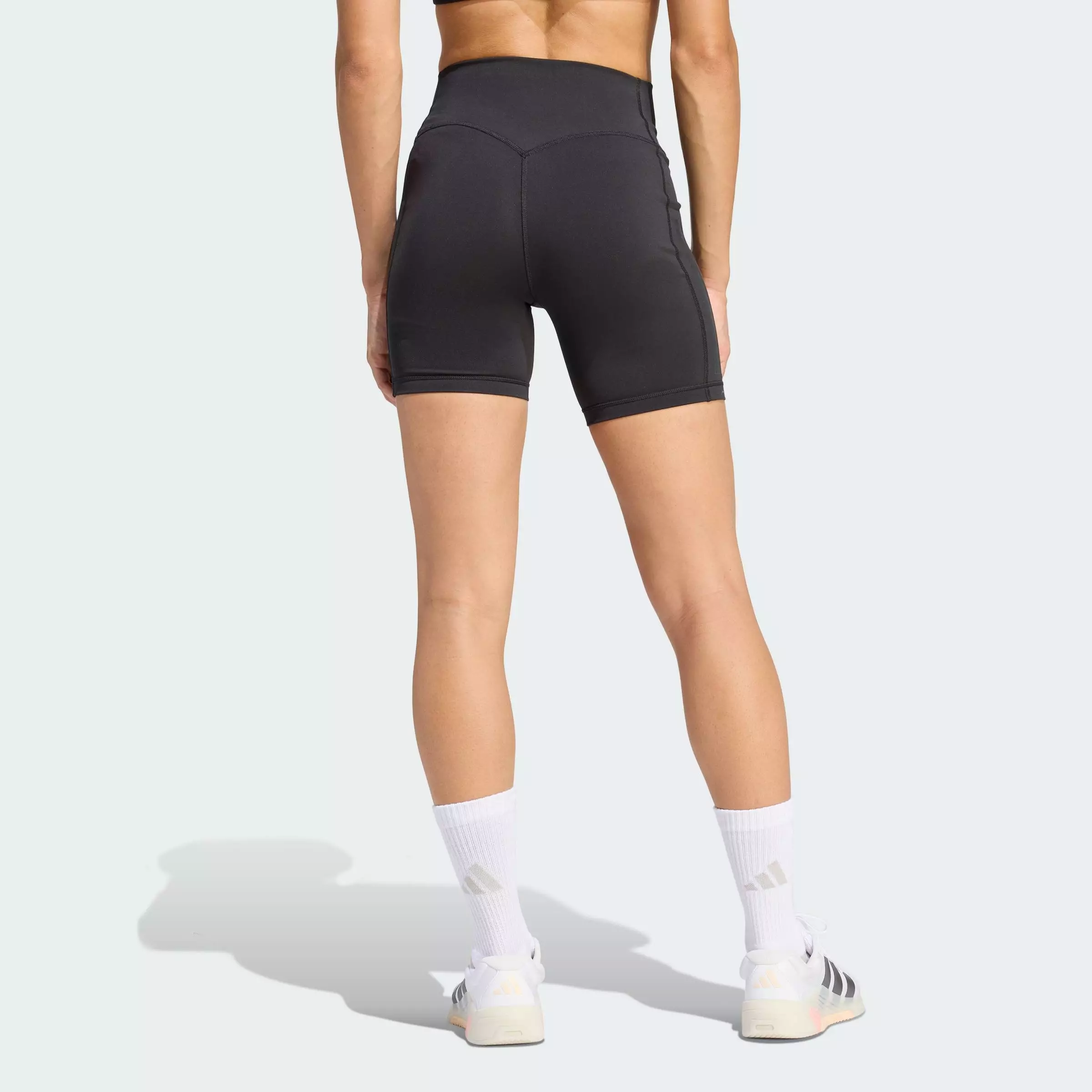 Gym & Training Optime Workout 3-Stripes Short Leggings Women Black JZ1100