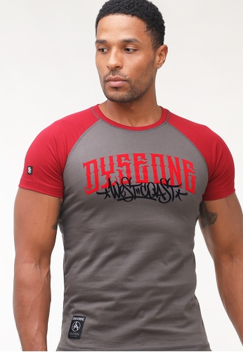 Dyse One grey Round Neck Muscle Fit T-Shirt C6132AA79C9135GS_1