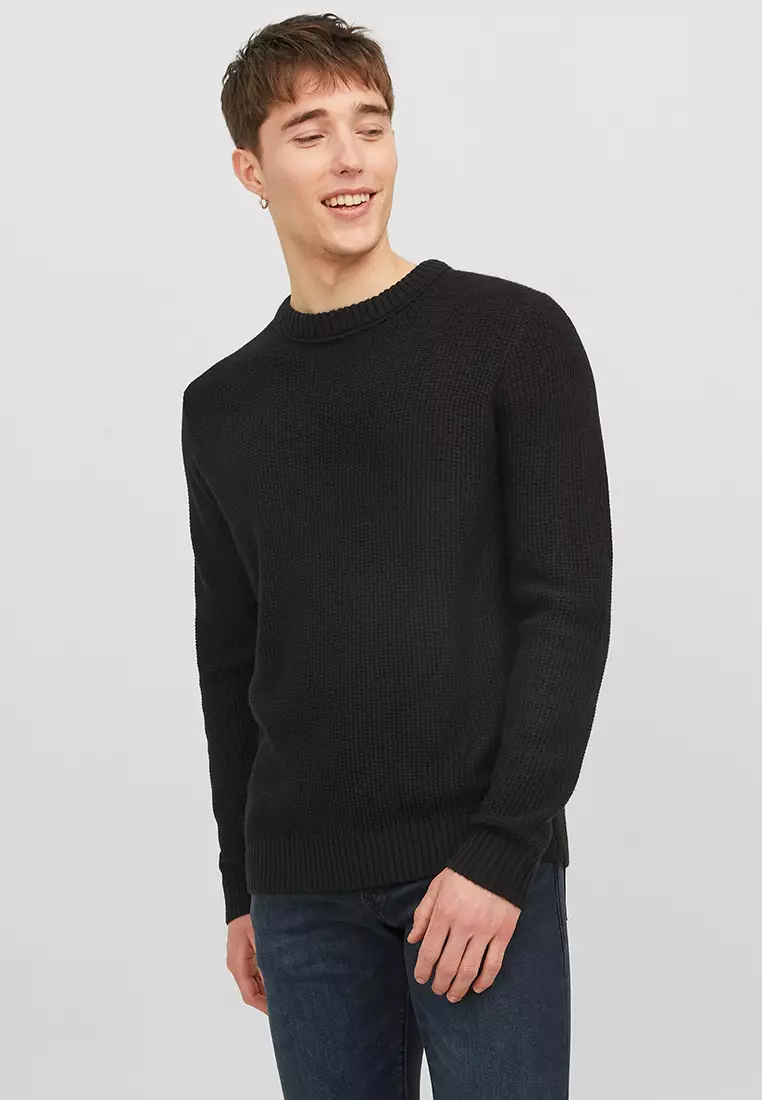 Jack and jones black on sale sweater