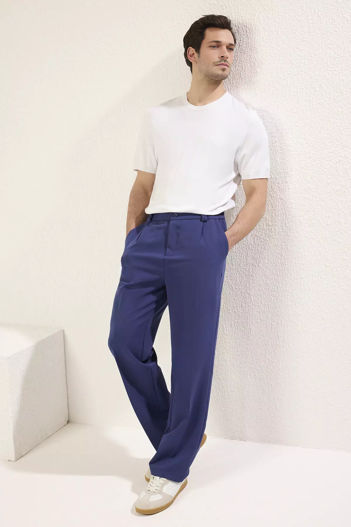 Baggy Fit Wide Leg Trousers