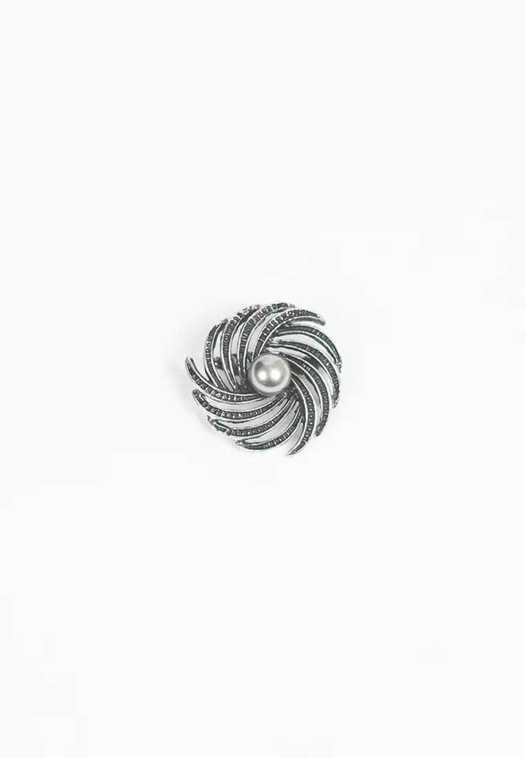 Houseofcuff lapel pin brooch bros untuk jas TUSUK SILVER A30
