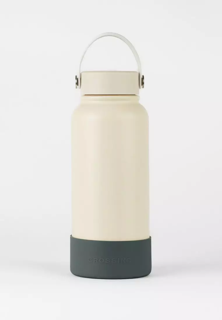 Crossing Silicone Water Bottle Boot - Fits Diameter 8-8.5cm (780ml) Blistered Pack - Forest Green