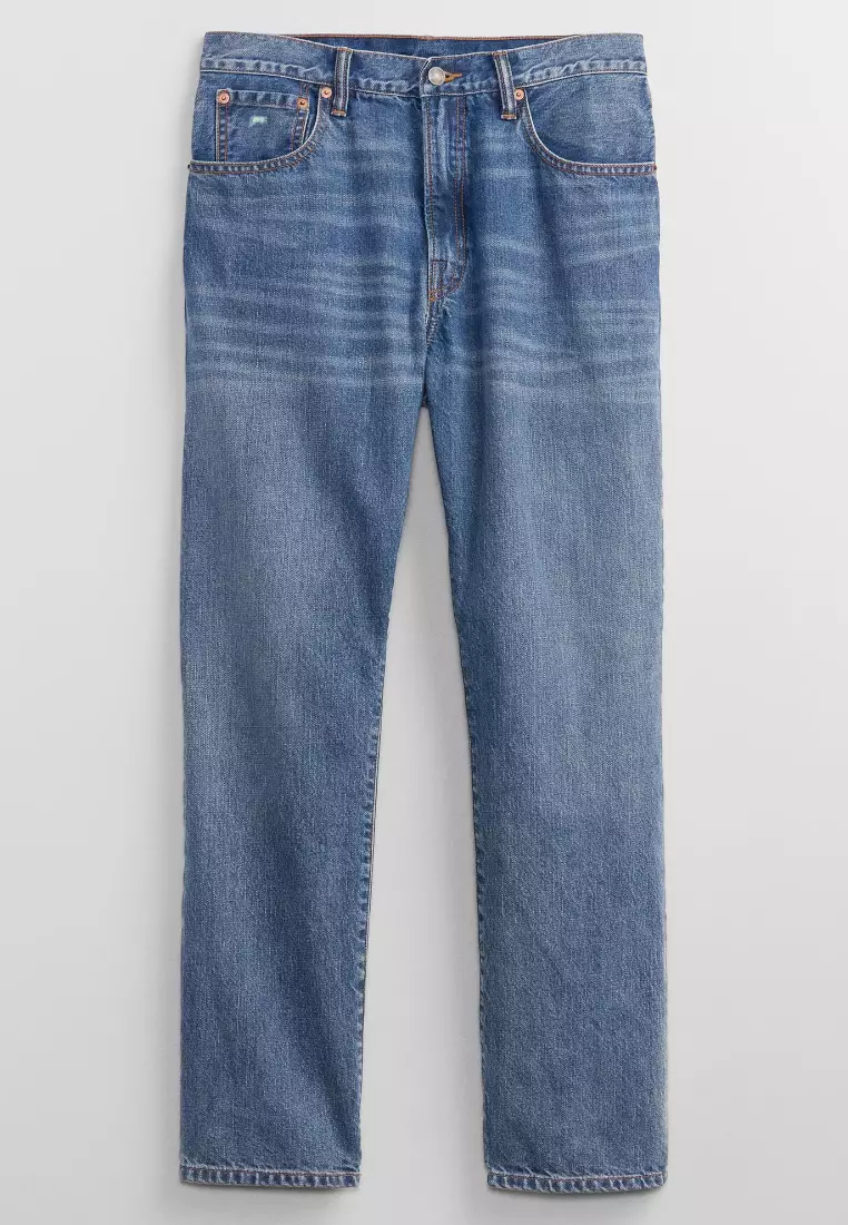 Straight Jeans with Washwell